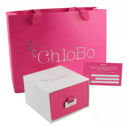 ChloBo Rose and Silver Dainty Double Feather Ring