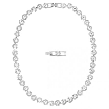 Swarovski Angelic All-Around Necklace, Rhodium Plated