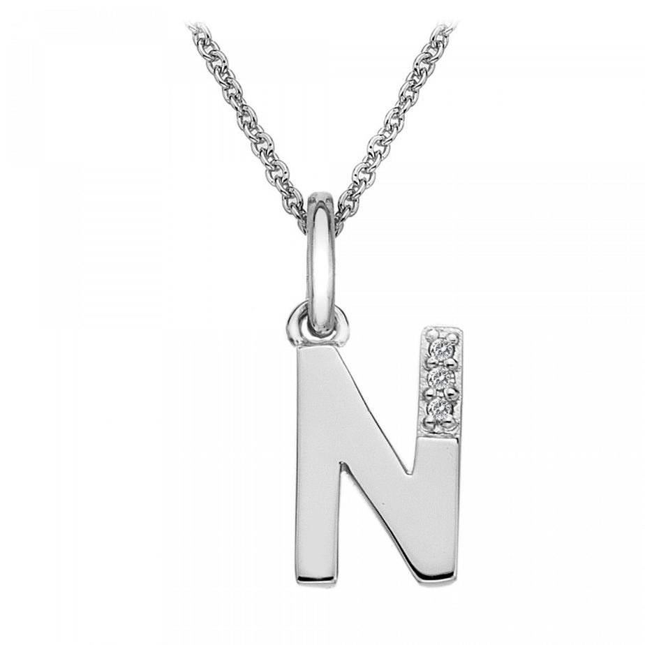 Hot Diamonds Letter N Micro Pendant