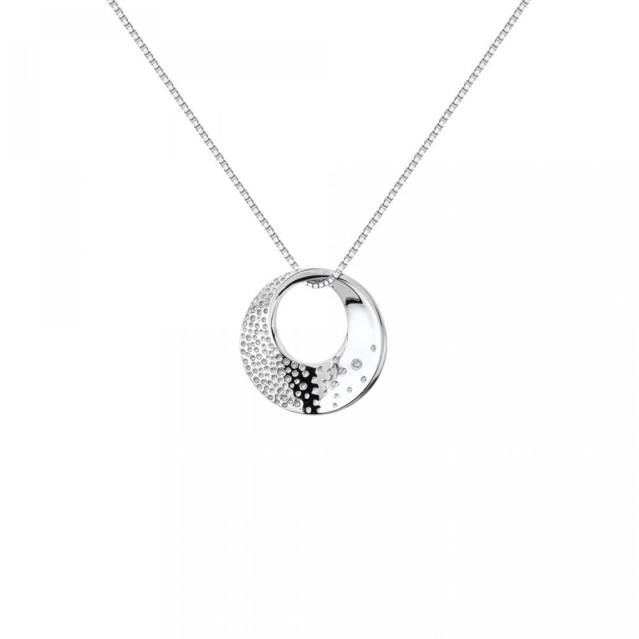 Hot Diamonds Silver Quest Circle Pendant