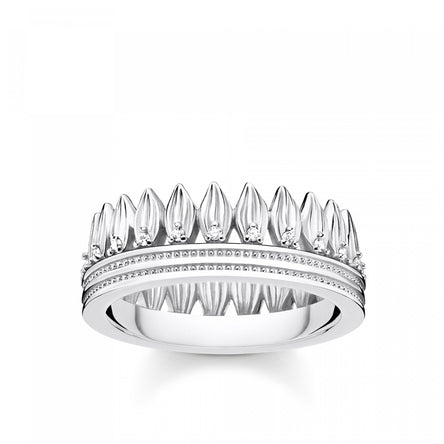 Thomas Sabo Leaves Crown Ring, Silver