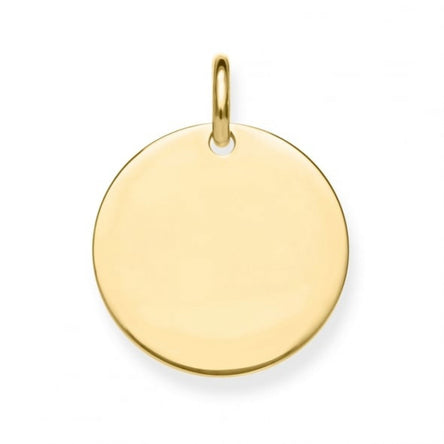 Thomas Sabo Gold Plated Love Coin Pendant