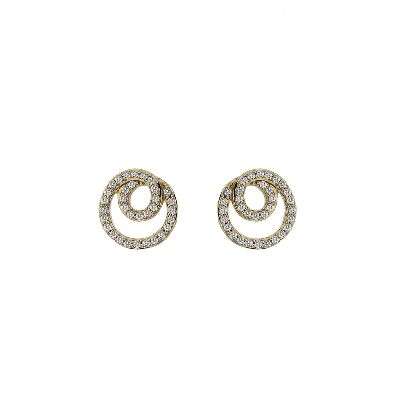 Hot Diamonds 9ct Yellow Gold Flow Coiled Earrings
