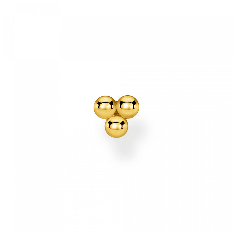 Thomas Sabo Single Ear Stud Dots Yellow Gold