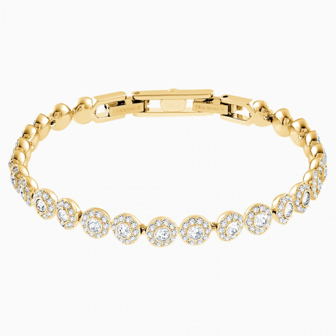 Swarovski Angelic Bracelet, White, Gold Tone Plated