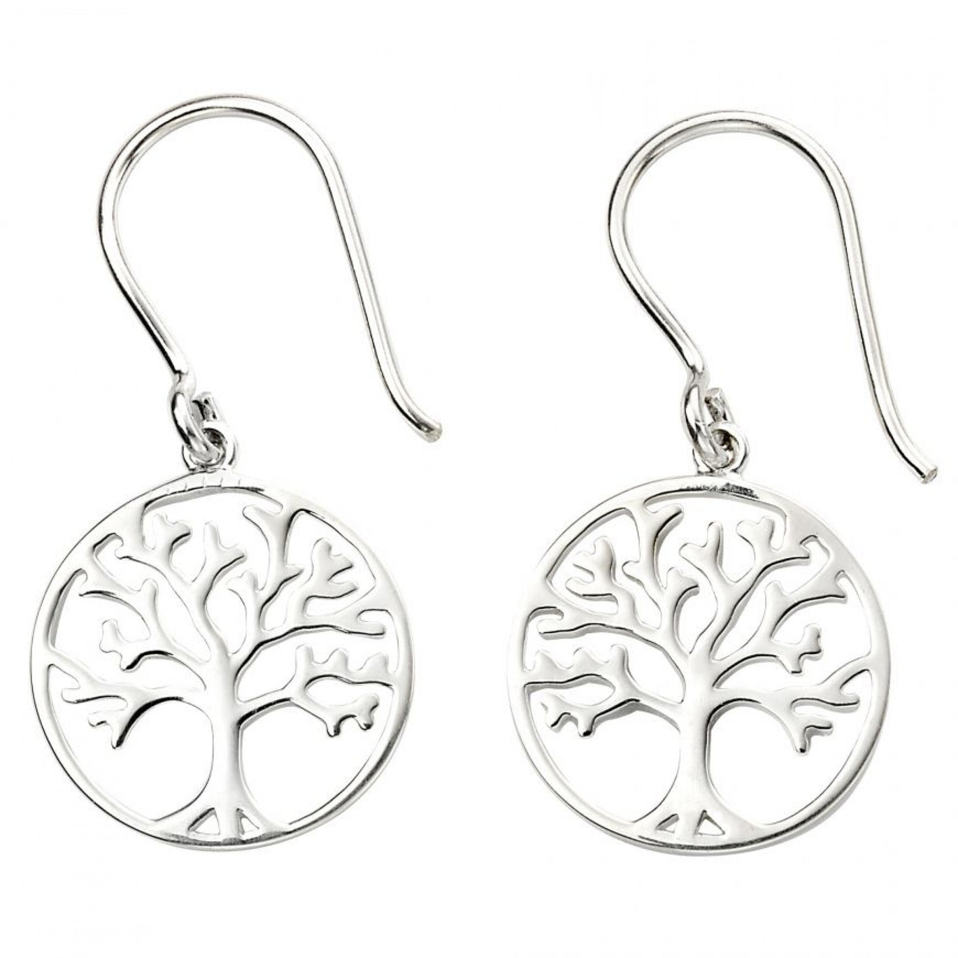 Sterling Silver Tree Of Life Earrings