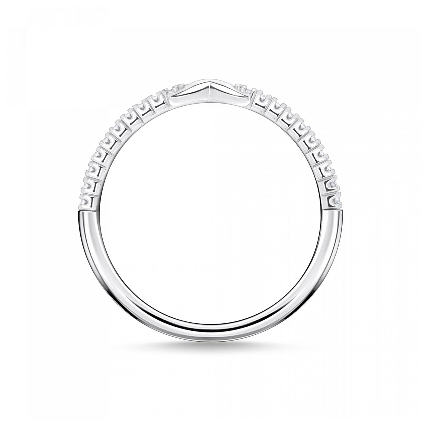 Thomas Sabo Ring Infinity With White Stones Silver
