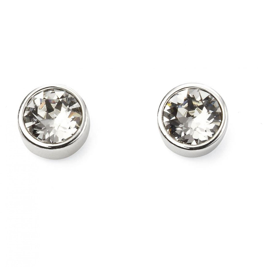 Gecko April Birthstone Crystal Stud Earrings
