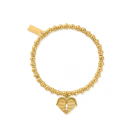 ChloBo Gold Didi Sparkle Heavenly Heart Bracelet