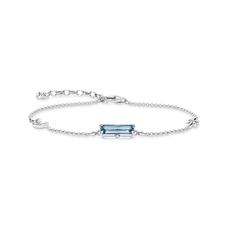 Thomas Sabo Blue Stone with Moon and Star Bracelet