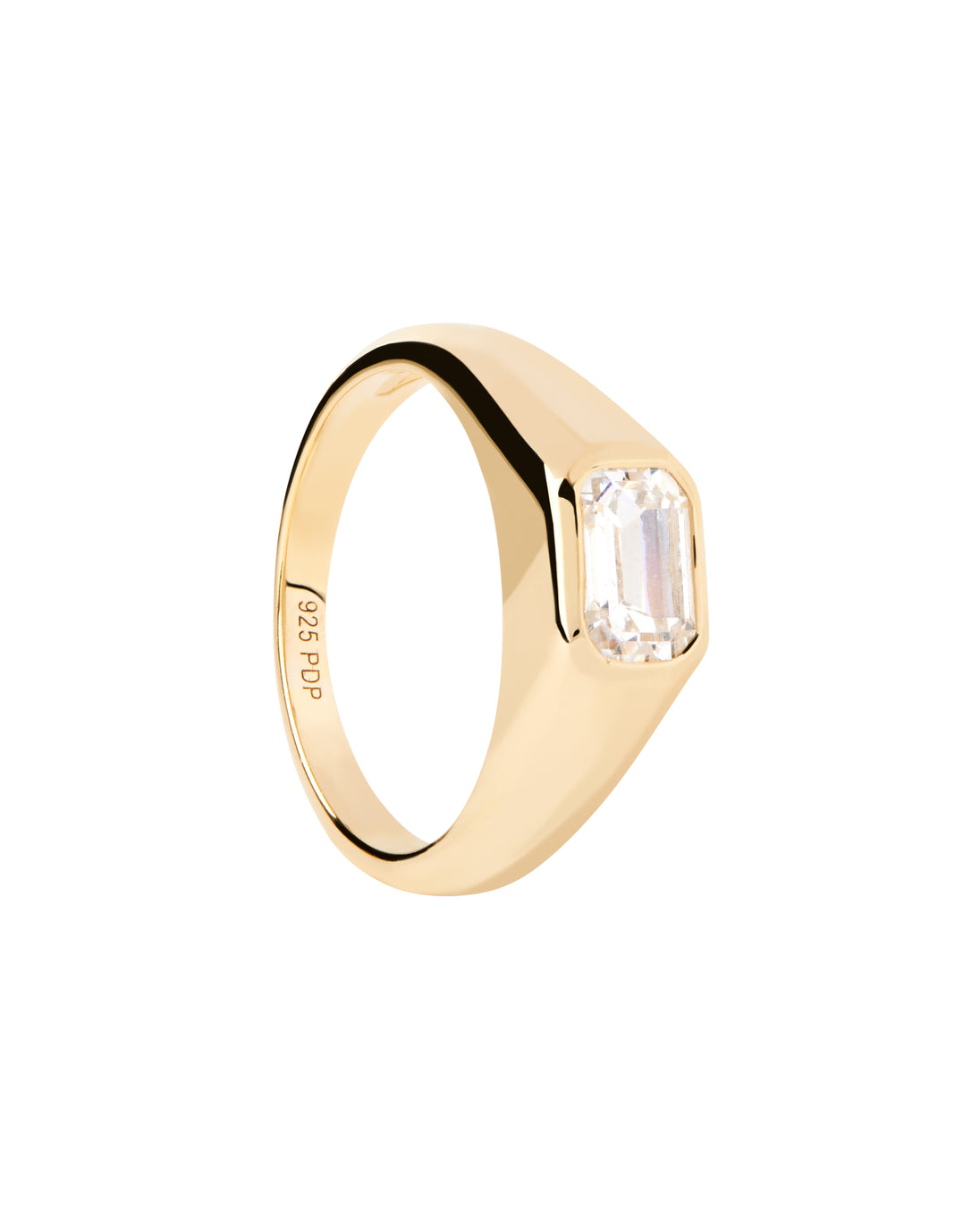 PDPAOLA Octagon Shimmer Stamp Ring