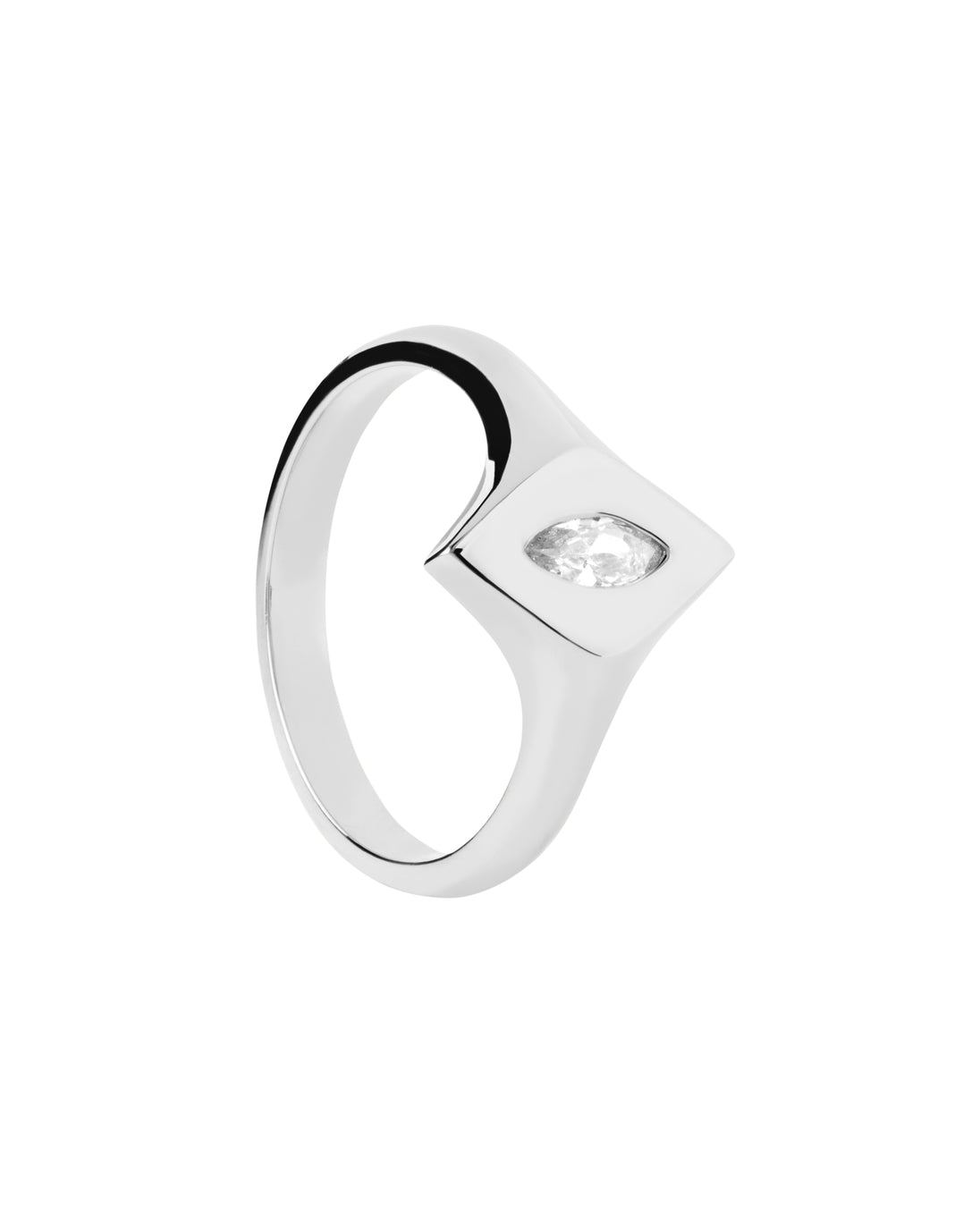 PDPAOLA Kate Stamp Silver Ring