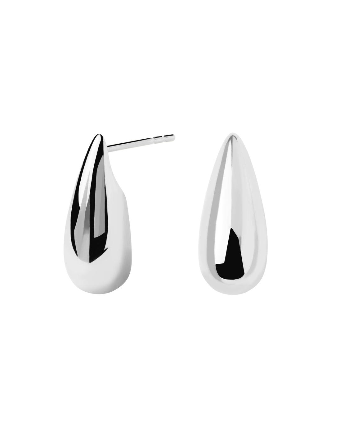 PDPAOLA Large Sugar Silver earrings