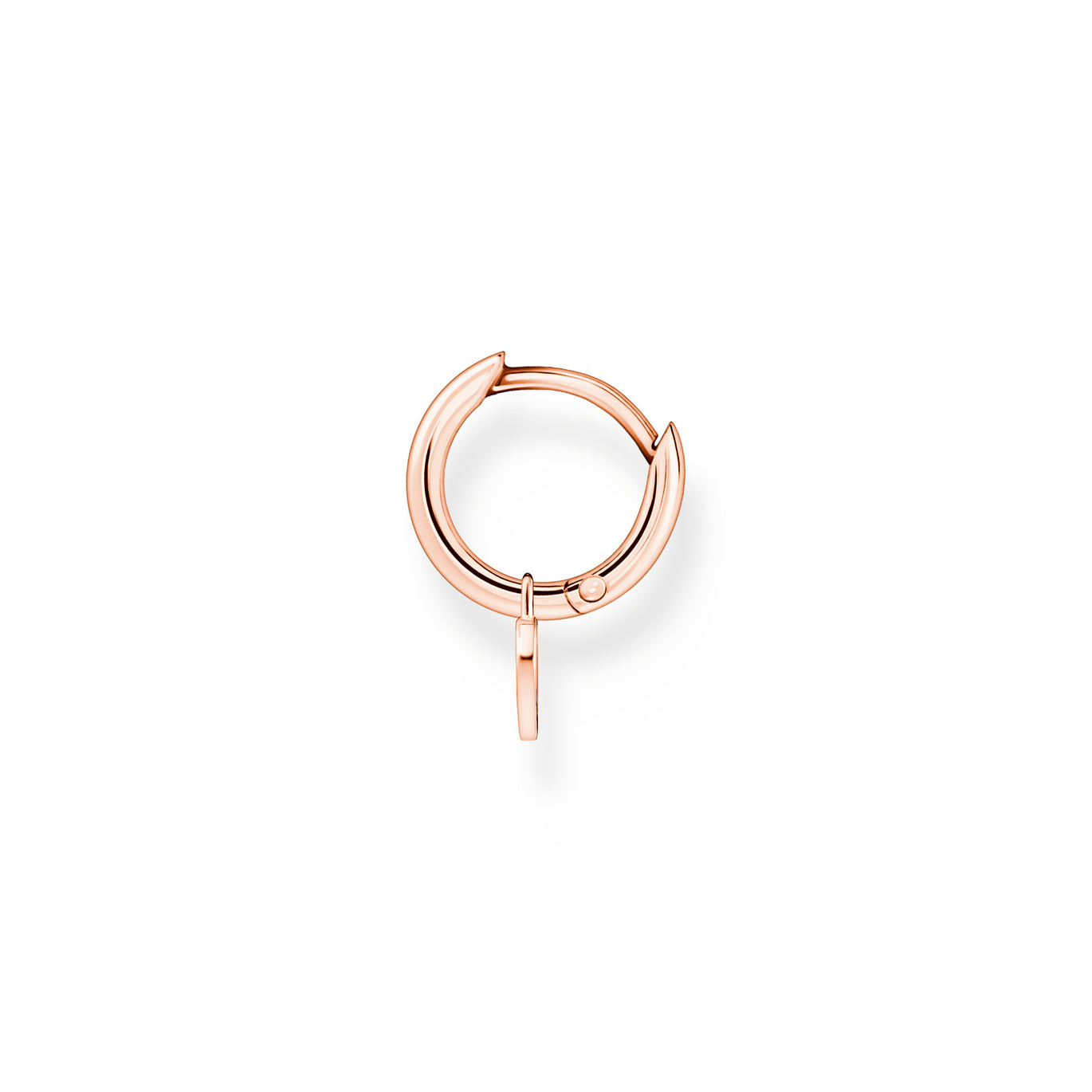 Thomas Sabo Rose Gold Single Hoop Earring with Heart