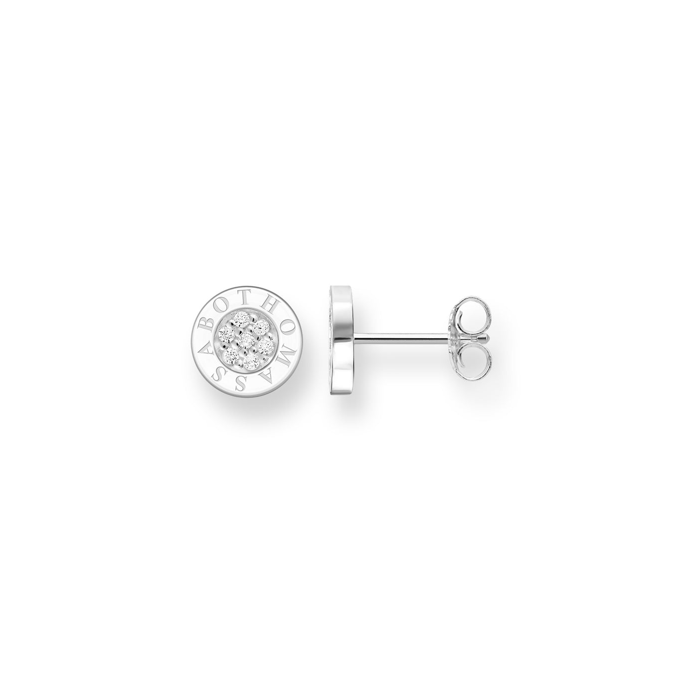 Thomas Sabo Silver Classic Pave Earrings