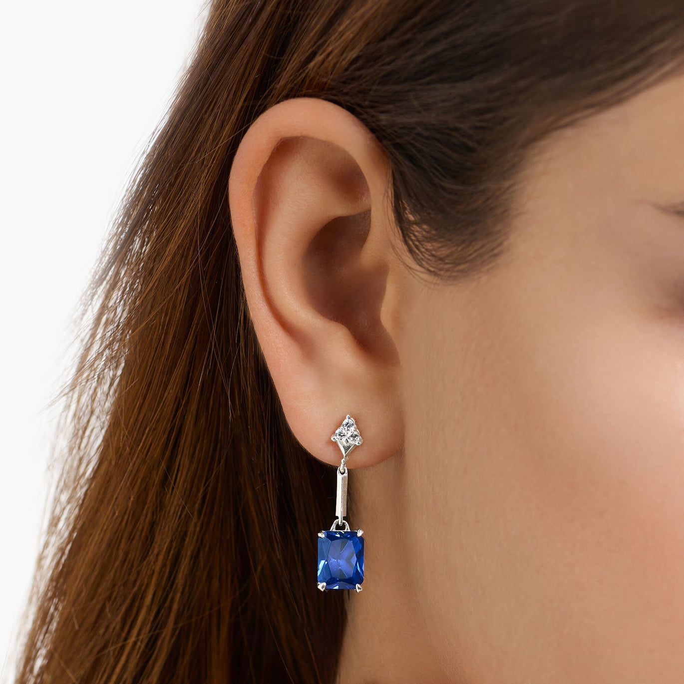 Thomas Sabo Blue Stone drop earrings