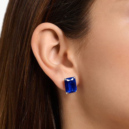 Thomas Sabo Blue Stone Stud Earrings