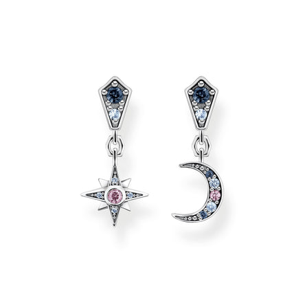 Thomas Sabo Royalty Star & Moon Drop Earrings