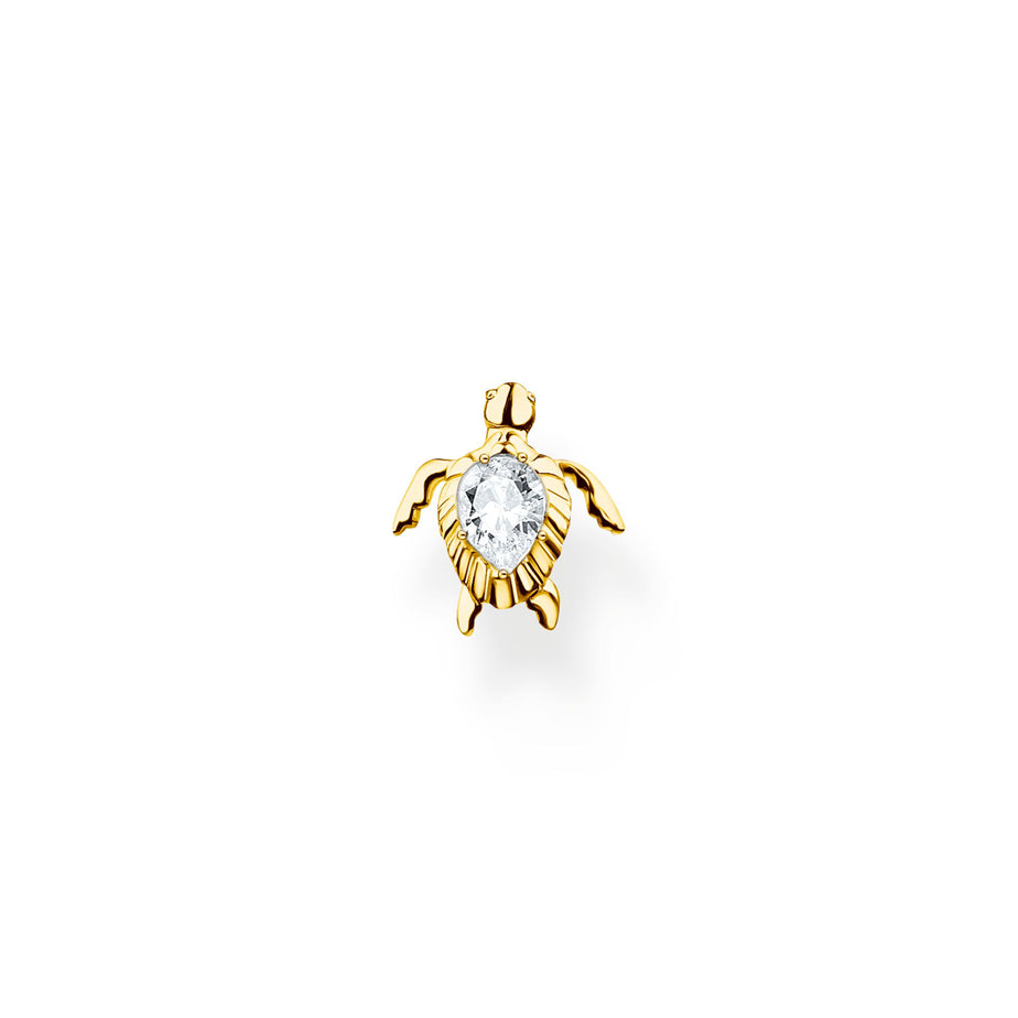 Thomas Sabo Single Ear Stud Turtle Yellow Gold