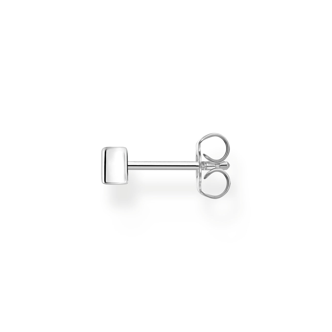 Thomas Sabo White Stone Ear Stud In Silver