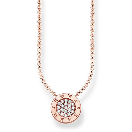 Thomas Sabo Classic Pave Necklace Rose Gold