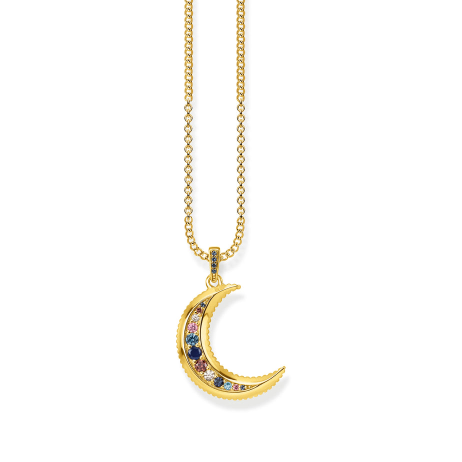 Thomas Sabo Royalty Gold Moon Necklace