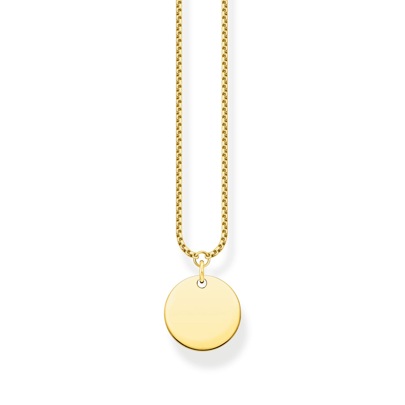 Thomas Sabo Gold Disc Necklace