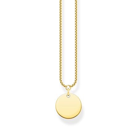 Thomas Sabo Gold Disc Necklace