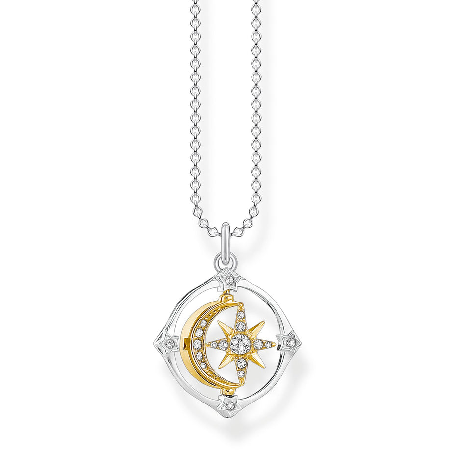 Thomas Sabo Moveable Moon & Star Necklace