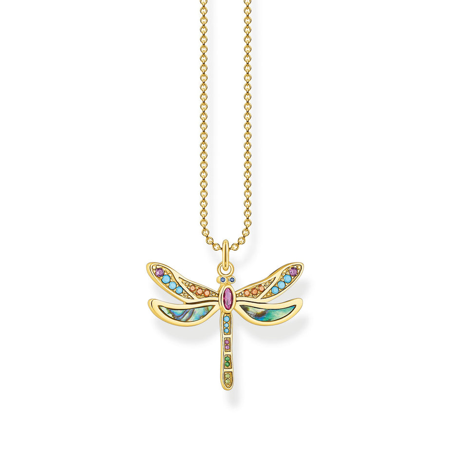 Thomas Sabo Dragonfly Necklace Yellow Gold