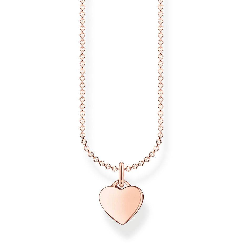 Thomas Savo Rose Gold Heart Necklace