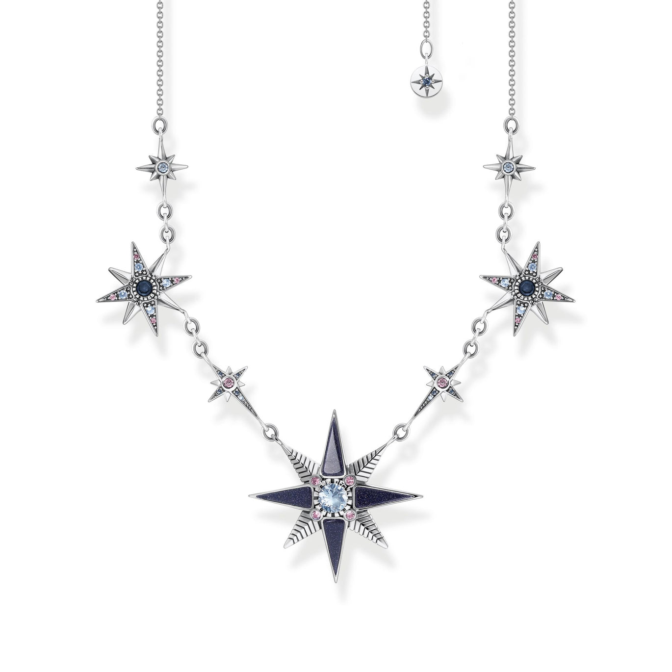 Thomas Sabo Silver Royalty Stars Necklace