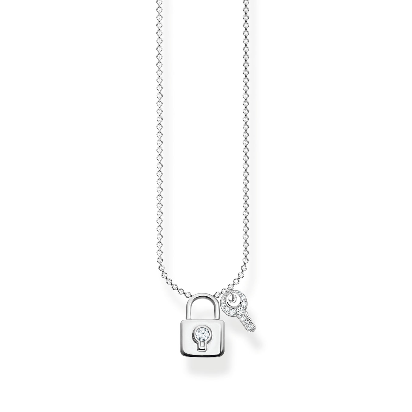 Thomas Sabo Lock & Key Necklace Silver