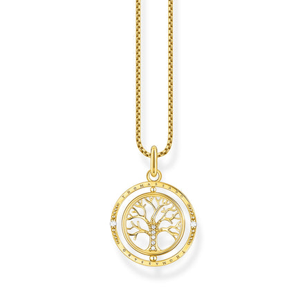 Thomas Sabo Tree of Love Rotatable Necklace Yellow Gold