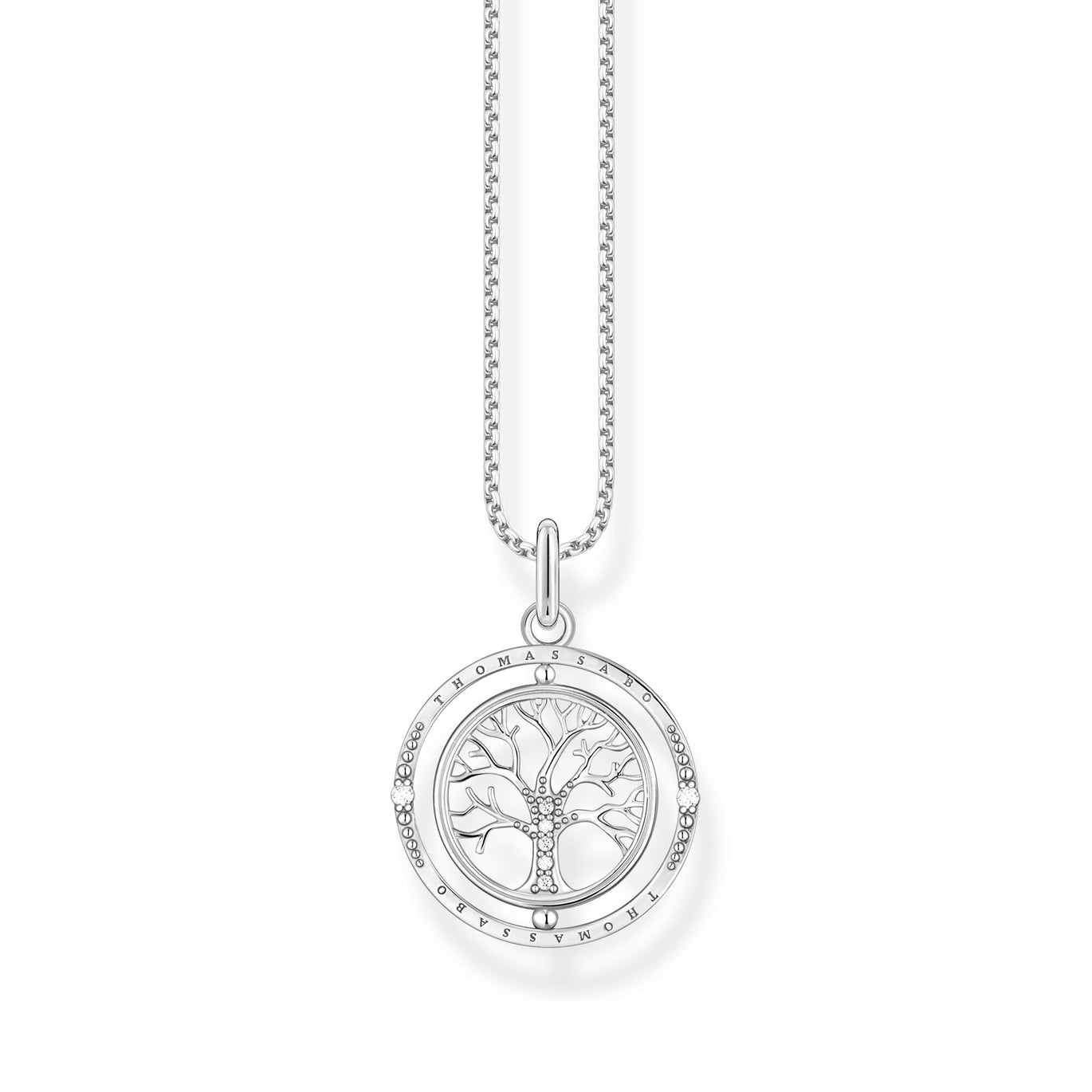 Thomas Sabo Tree of Love Rotatable Necklace Silver