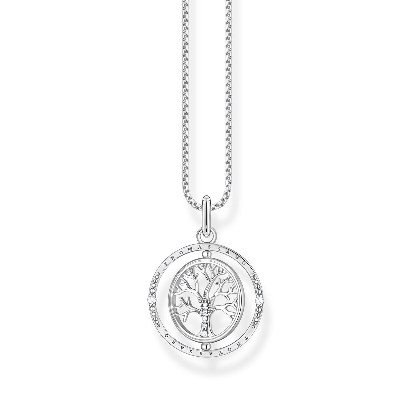 Thomas Sabo Tree of Love Rotatable Necklace Silver