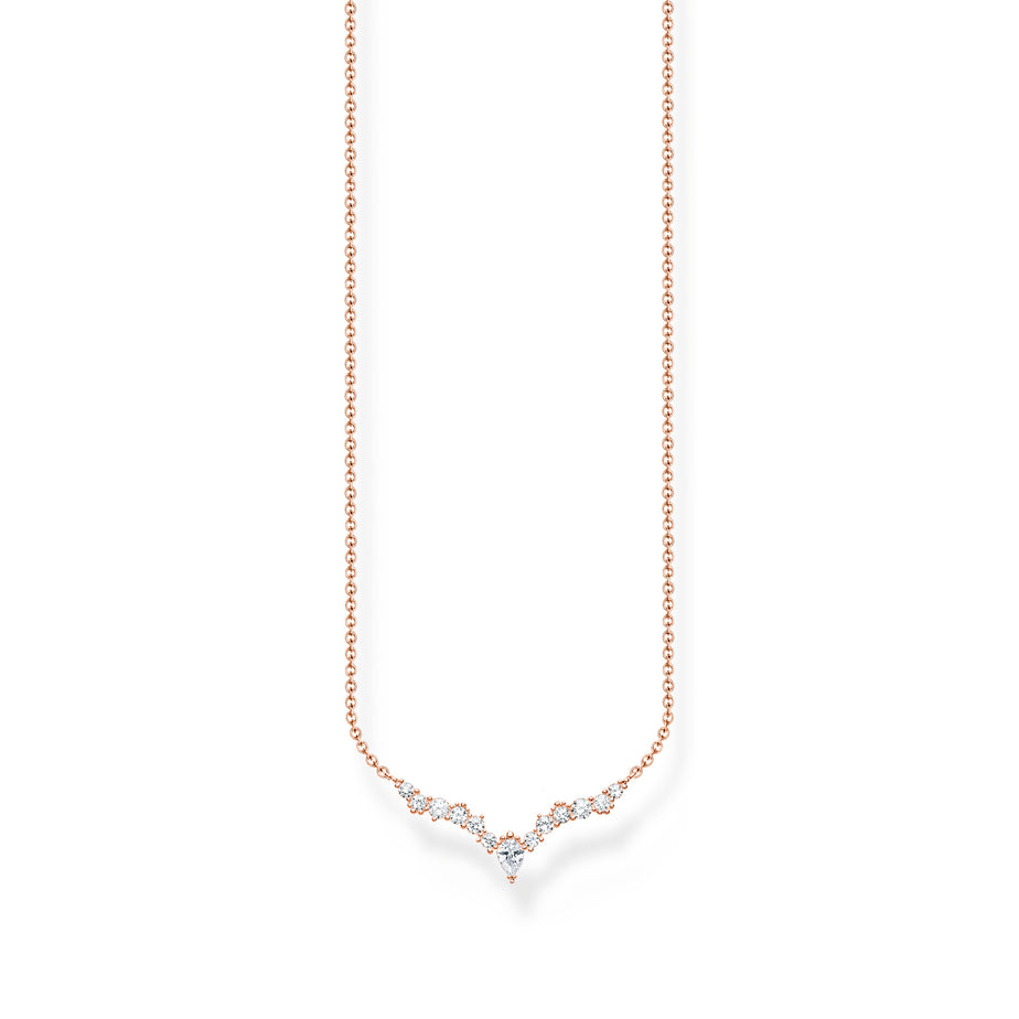 Thomas Sabo Rose Gold Ice Crystals Necklace