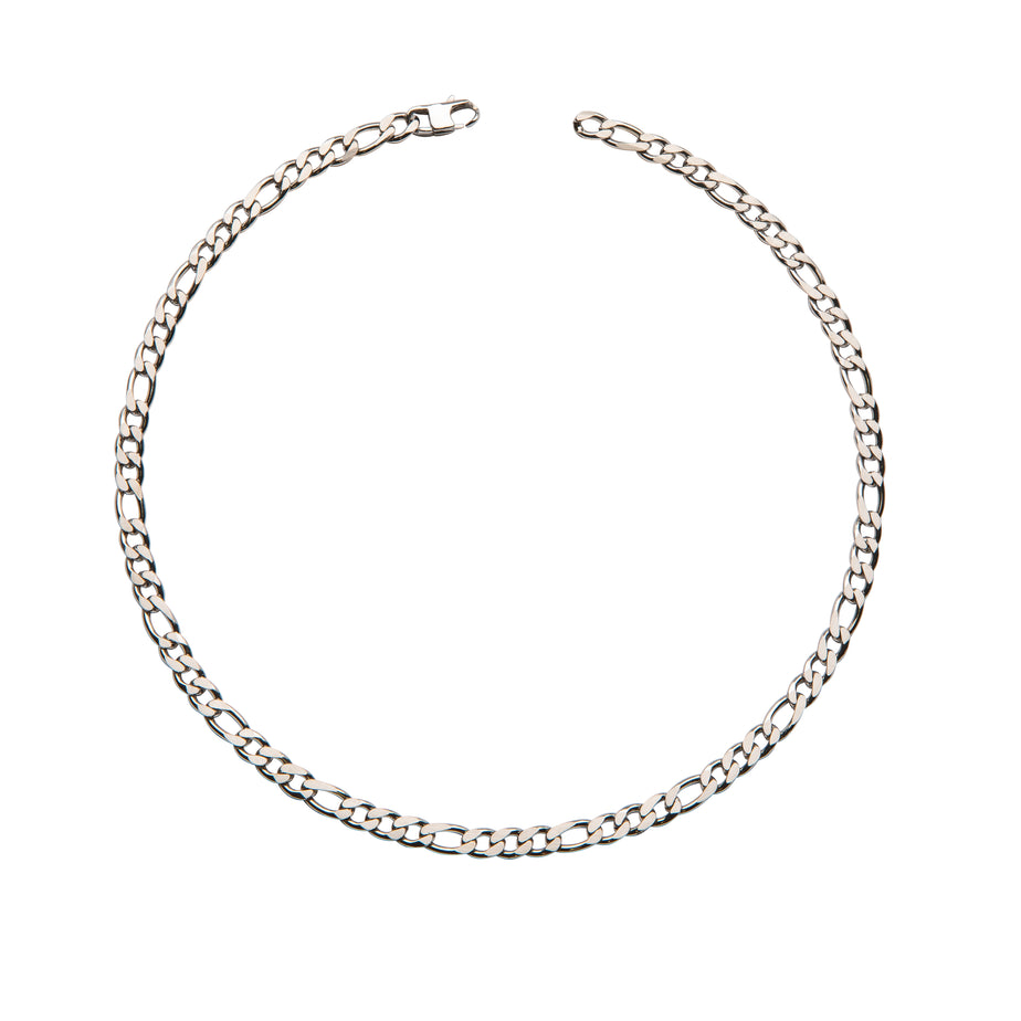 Unique & Co Steel Figaro Necklace
