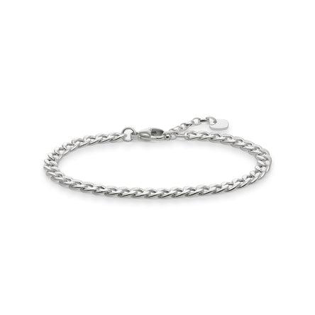 Thomas Sabo Silver Flat Curb Chain Bracelet