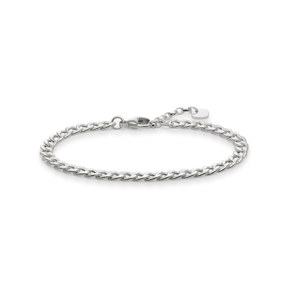 Thomas Sabo Silver Flat Curb Chain Bracelet