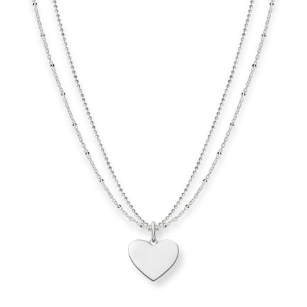 Thomas Sabo Engravable Heart Double Chain Necklace