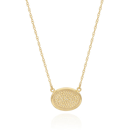 Anna Beck Classic Medium Oval Necklace - Gold
