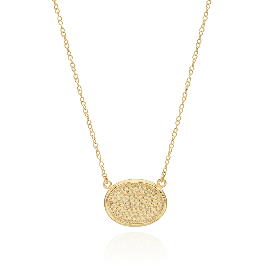 Anna Beck Classic Medium Oval Necklace - Gold