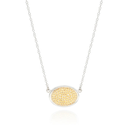 Anna Beck Classic Medium Oval Necklace - Gold & Silver