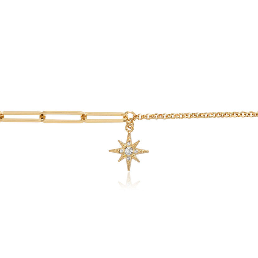 Olivia Burton Celestial Gold North Star Mismatch Bracelet
