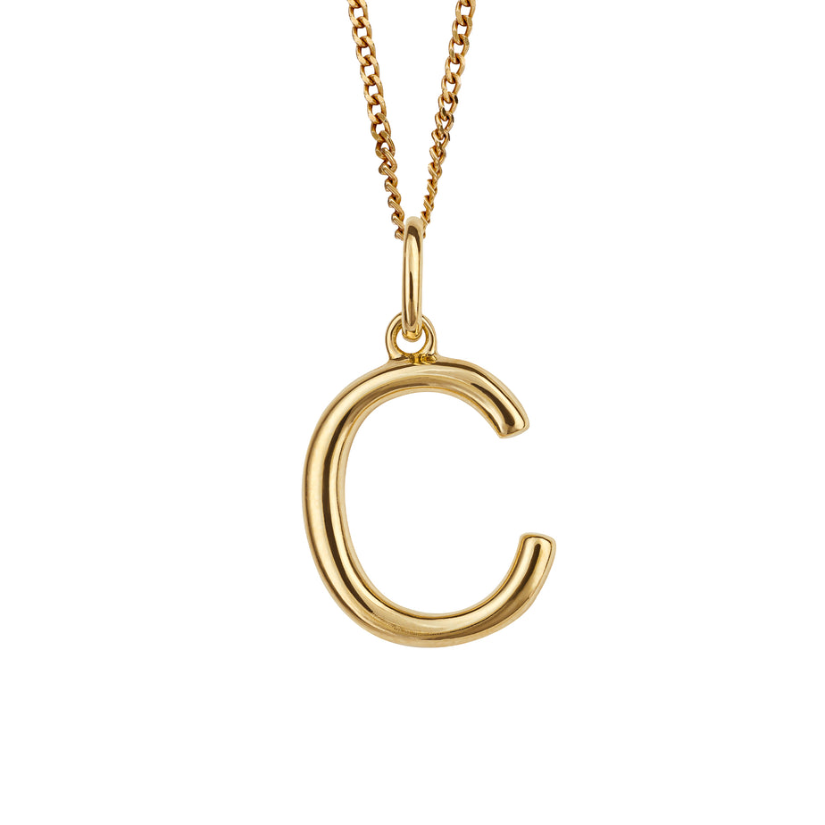 Gold Letter C Necklace