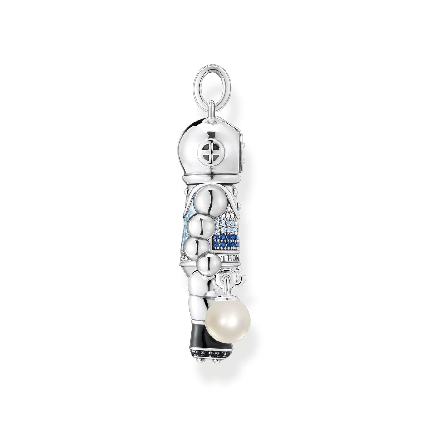 Thomas Sabo Diver Pendant with Pearl & Blue Stones