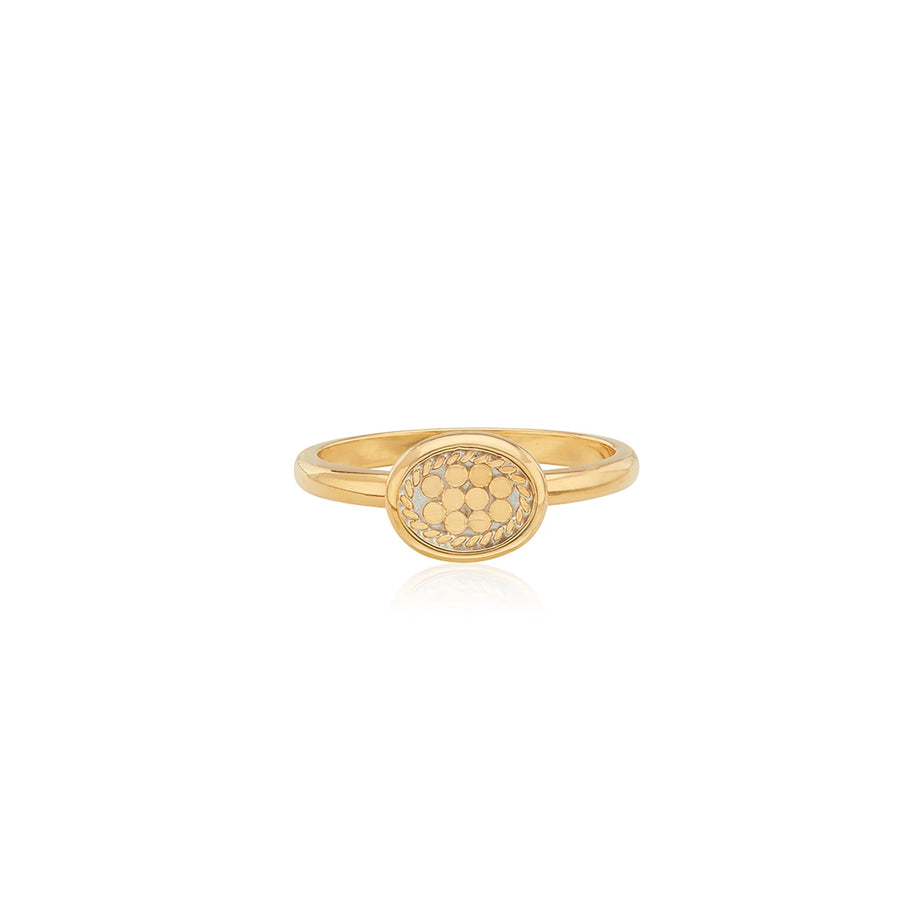 Anna Beck Classic Oval Stacking Ring - Gold
