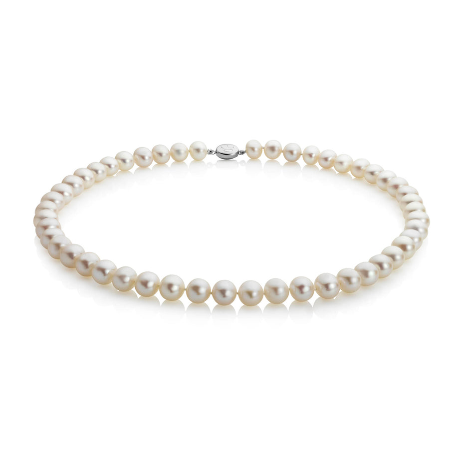 Jersey Pearl White Classic Pearl Necklace 7.0 - 7.5mm
