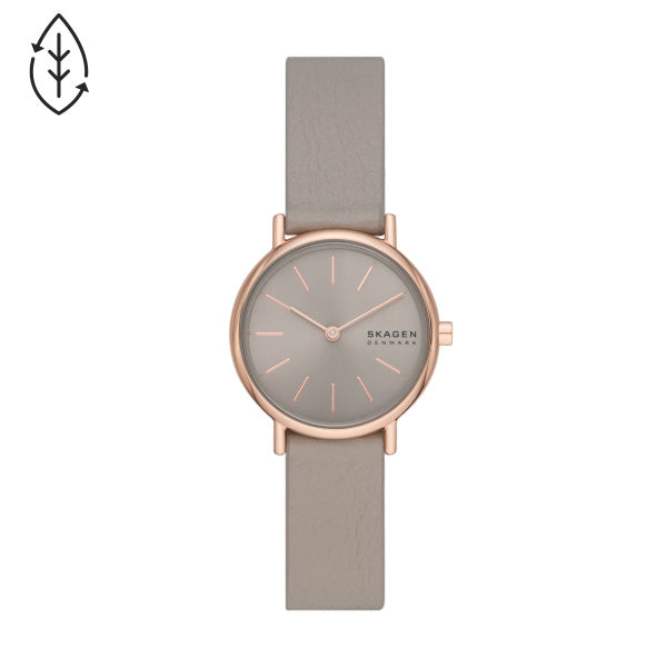 Skagen Signatur Lille Two-Hand Sand Eco Leather Watch